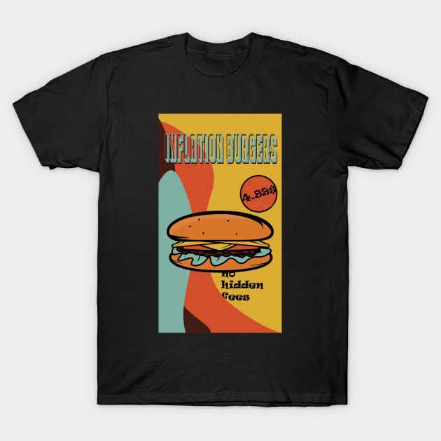 Vintage Retro Burger T-Shirt by Mathew Graphic